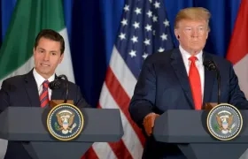 El presidente de México, Enrique Peña Nieto, y su homólogo estadounidense, Donald Trump.