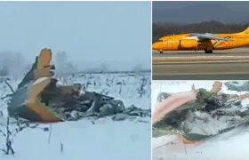 El avión se estrelló entre las localidades de Arguntsevo y Stepanovo, en la provincia de Moscú.