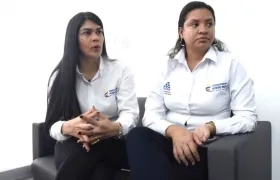 La Directora Territorial Sandra Plata y la Coordinadora Académica Liz Barragán.