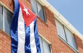 Bandera de Cuba en la Villa Centroamericana.