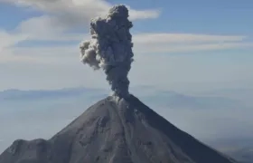 El volcán de Colima. 