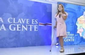 Elsa Margarita Noguera De la Espriella, candidata a la Gobernación del Atlántico.