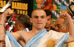 Jorge Rodrigo 'La Hiena' Barrios, boxeador argentino. 