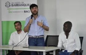 El Alcalde de Barranquilla, Jaime Pumarejo Heins,.