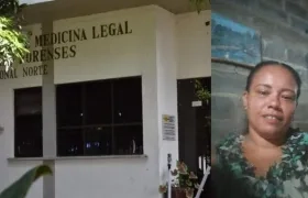El cuerpo de Yamile Isabel Barrios Hurtado fue llevado a Medicina Legal. 