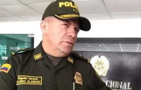 El comandante de la Policía Metropolitana, Ricardo Alarcón.