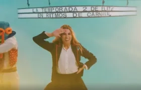 La Reina Isabella Chams durante la parodia ‘Élite 2 en ritmos de Carnaval: series cantadas’.
