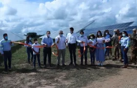 Parque Solar Canal del Dique fue inaugurado este viernes en Arjona, Bolívar.