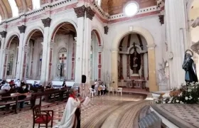 El regreso de La Dolorosa al templo de San José de Barranquilla.