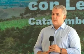 Iván Duque, presidente de Colombia en Sardinata.