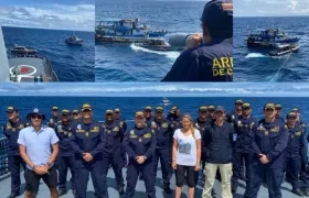 Armada rescató a la ambientalista y a un equipo de investigadores cerca de Malpelo.
