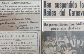 Barranquilla en 1933 suspendió los bailes de Carnaval.