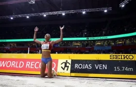 Yulimar Rojas campeona mundial y olímpica de triple salto. 
