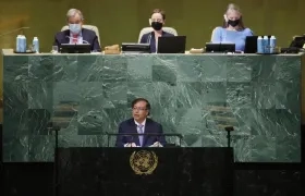 El Presidente Petro en la Asamblea General de la ONU este martes.