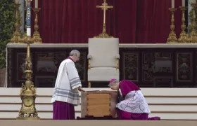 Imagen del funeral de Benedicto XVI.