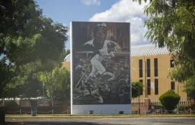 Mural en honor a Roberto Clemente, en Nicaragua.