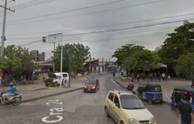 Entrada al barrio Las Trinitarias por el lado de la prolongación de Murillo. 