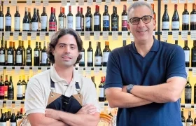 Daniel Pérez, chef ejecutivo, y Eduardo Said, director de vino, socios de Happy Wine