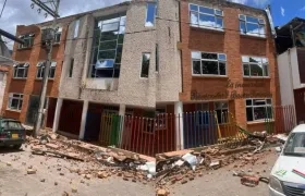 Temblor en Colombia: casas agrietadas