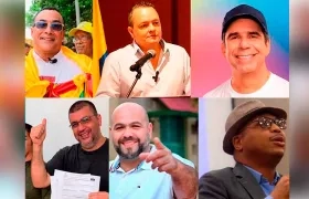 Antonio Bohórquez, Harry Silva, Alex Char, Hassan Fares, Luis Enrique Guzmán y Ronald Valdés, los seis candidatos a la Alcaldía de Barranquilla