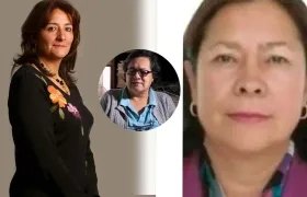 Ángela María Buitrago Ruiz, Amparo Cerón Ojeda y Amelia Pérez Parra.