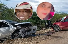 Dos de las personas que fallecieron por el choque de estos dos vehículos