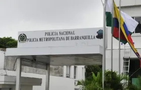 Fachada del Comando de la Policía Metropolitana de Barranquilla. 