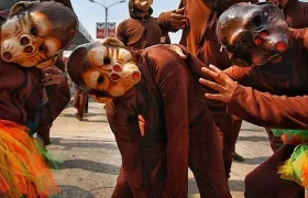 Los micos y micas hacen parte del patrimonio del Carnaval de Barranquilla