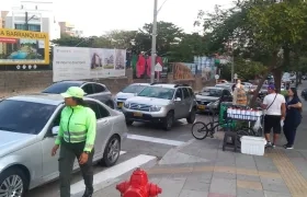 Personal de la Policía de Tránsito de Barranquilla en controles en el norte de la ciudad