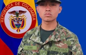 El soldado Jhon Alexander Sosa Galindo.