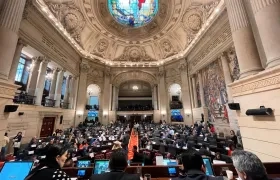 Imagen de la plenaria de la Cámara.