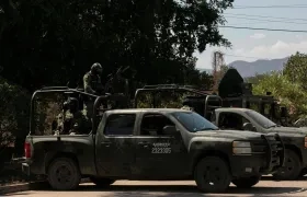 Ejército mexicano en un operativo contra el narcotráfico. 