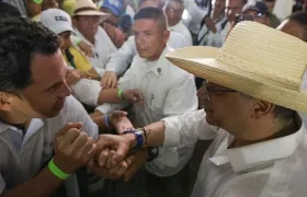 El presidente Gustavo Petro en la entrega de la planta procesadora de arroz Asojuncal en Palermo (Huila)