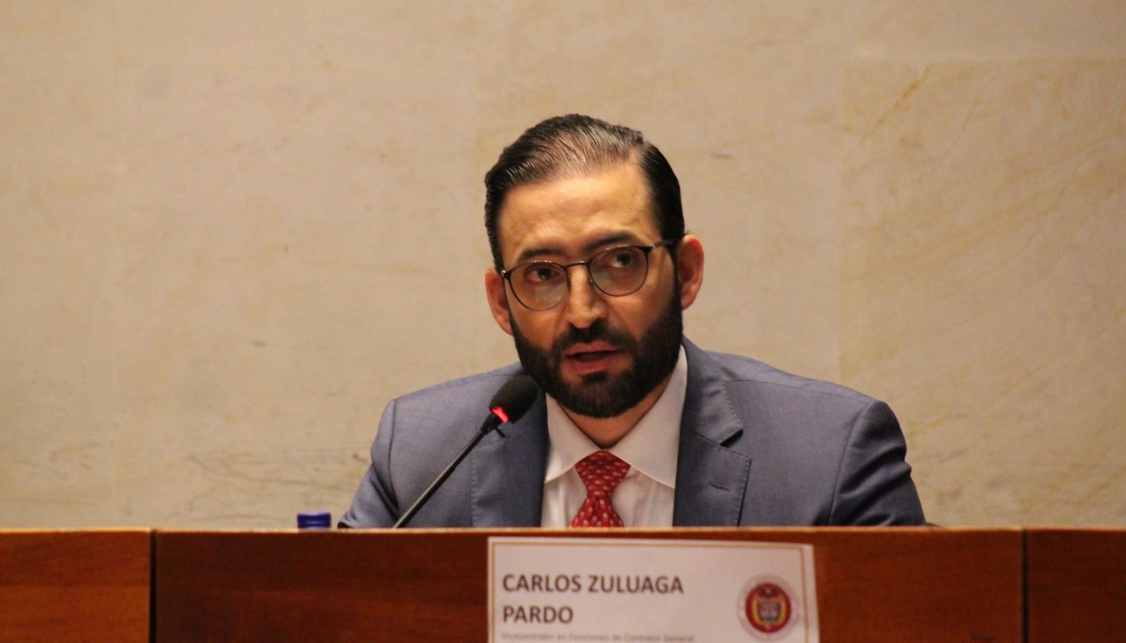 Carlos Zuluaga, vicecontralor en funciones de Contralor General.
