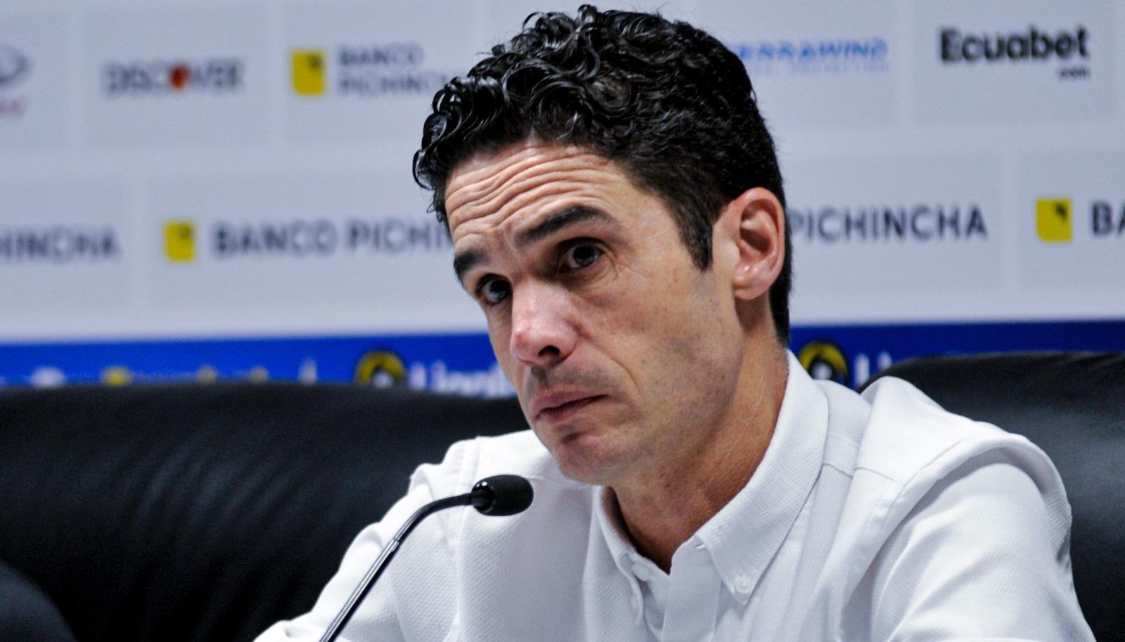El español Josep Alcácer, entrenador de Liga de Quito. 