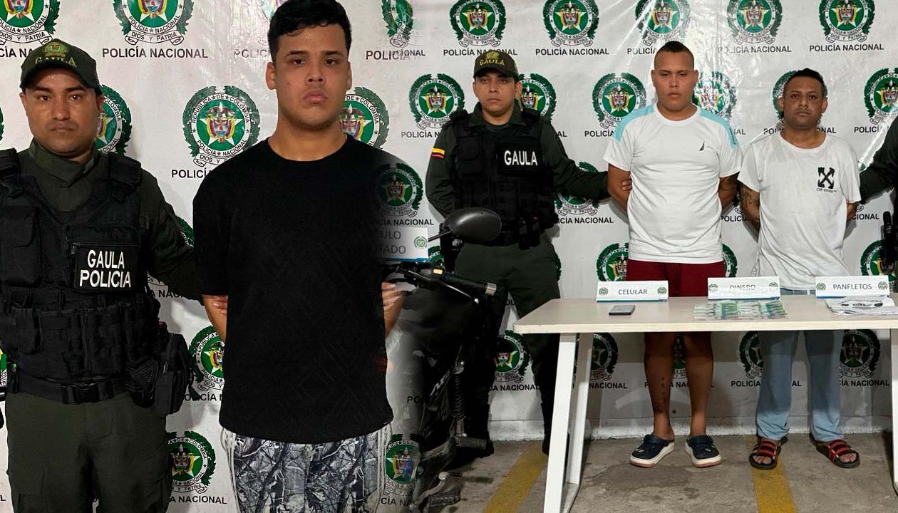 Tres capturados por extorsión en Barranquilla