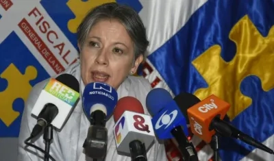 La Vicefiscal General de la Nación y Fiscal encargada, María Paulina Riveros