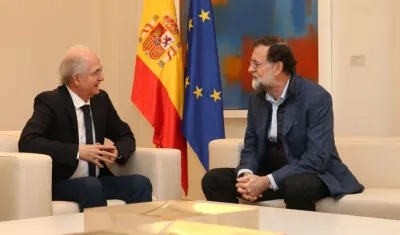 Antonio Ledezma, opositor venezolano, se reunió con Mariano Rajoy, presidente del gobierno español.