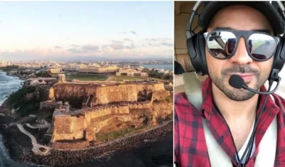 En su cuenta de Instagram el artista Luis Fonsi publicó una foto aérea de su llegada a la isla.