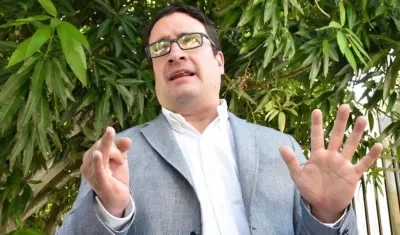 El abogado Iván Cancino, apoderado de la empresaria del chance Enilce López