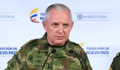 General Alberto Mejía, comandante de las FF.MM.