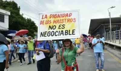 Este jueves los maestros efectuarán marchas y plantones en las principales capitales de Colombia.