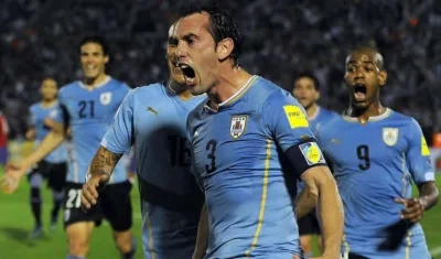 Diego Godín, capitán de la Selección Uruguay. 