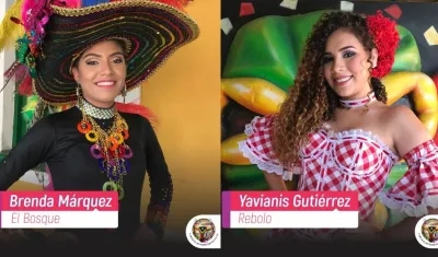 Las candidatas Brenda Márquez de El Bosque y Yavianis Gutiérrez de Rebolo.