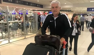 Julio Comesaña a su llegada a Argentina. 