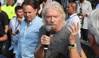 El magnate y organizador del evento Richard Branson.