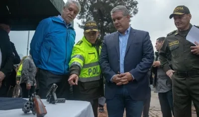 Desde la Plaza España, el alcalde Enrique Peñalosa y el presidente de la República Iván Duque entregaron un balance de la ‘Operación Metrópoli’.