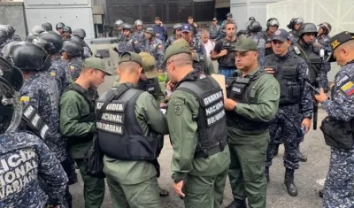 La imagen que publicó Juan Guaidó.
