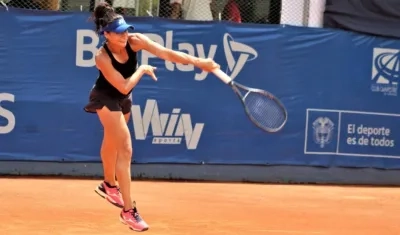 María Fernanda Herazo, tenista barranquillera. 