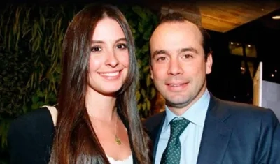 Taliana Vargas y su esposo Alejandro Eder.